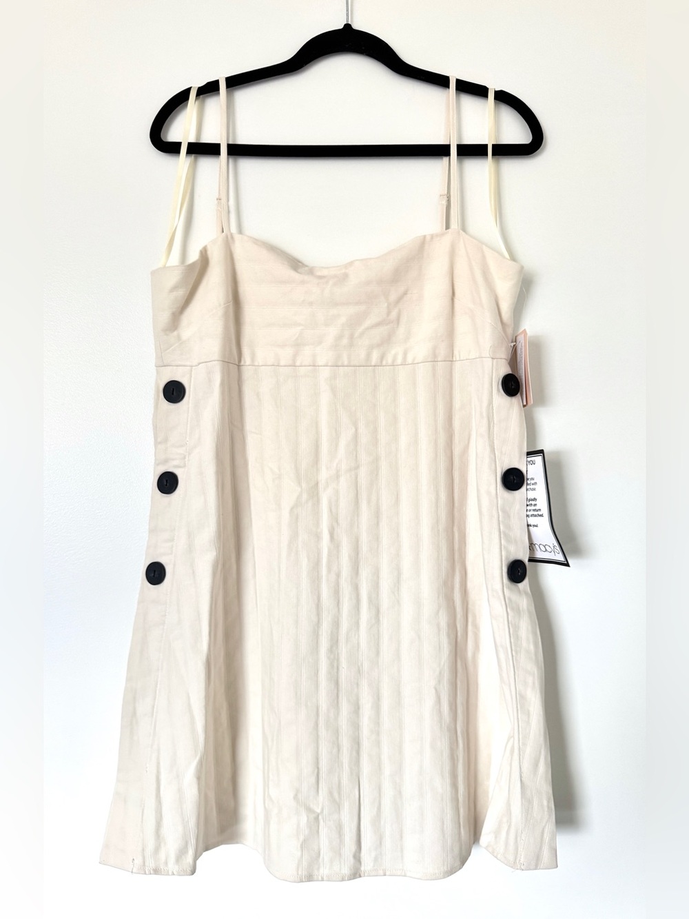 City Studios Cotton Mix Cream Mini Dress, Size XL (Juniors)